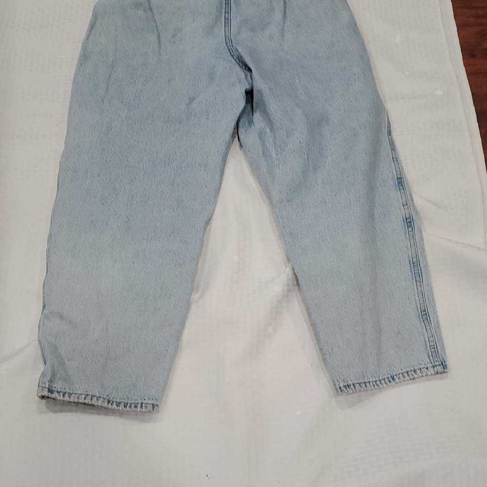 Madewell Light Blue Denim Barrel  Jeans - Picture 10 of 12